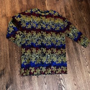 Zara velvet long sleeve dress